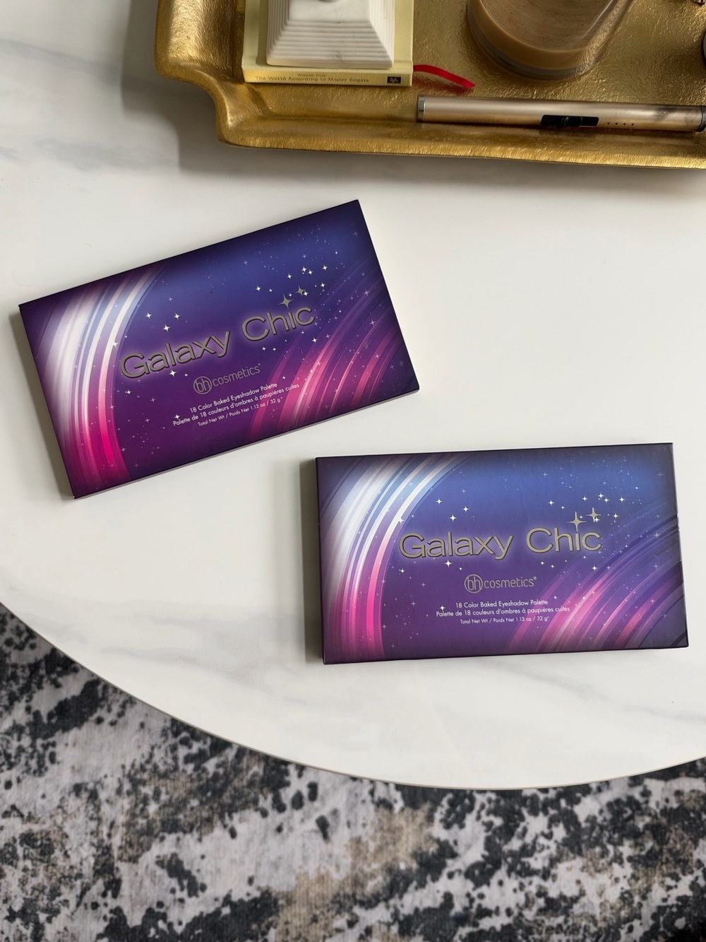 BH Cosmetics Galaxy Chic 18 Color Baked Eyeshadow Palette NEW w/ Sleeve